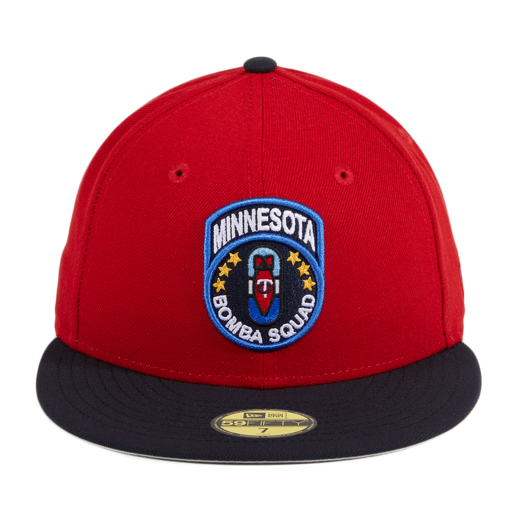 New Era Minnesota Twins Bomba Squad Red / Navy Blue 59FIFTY Fitted Hat