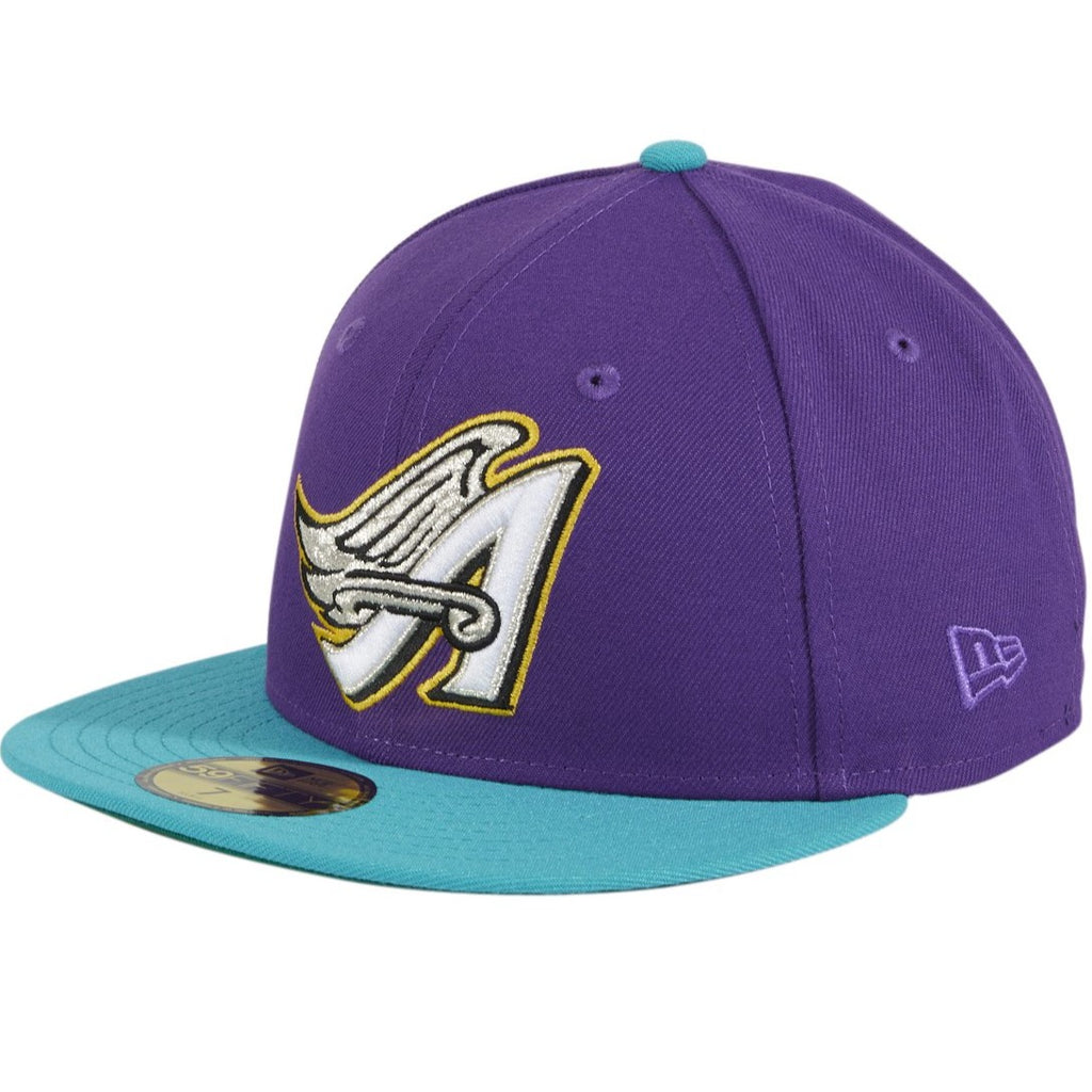 New Era Los Angeles Angels Purple & Teal Ice Cold Fashion 59FIFTY Fitted Hat