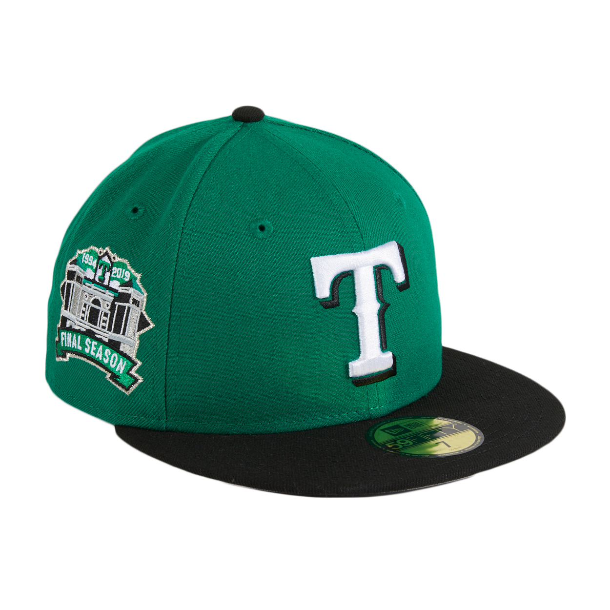 New Era Texas Rangers Green/Black Ice Cold Fashion 59FIFTY Fitted Hat