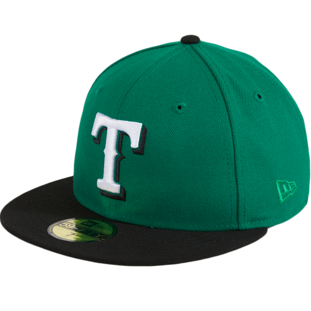 New Era Texas Rangers Green/Black Ice Cold Fashion 59FIFTY Fitted Hat