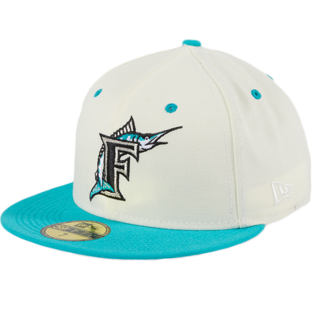 New Era Miami Marlins Chrome 2Tone 59FIFTY Fitted Hat