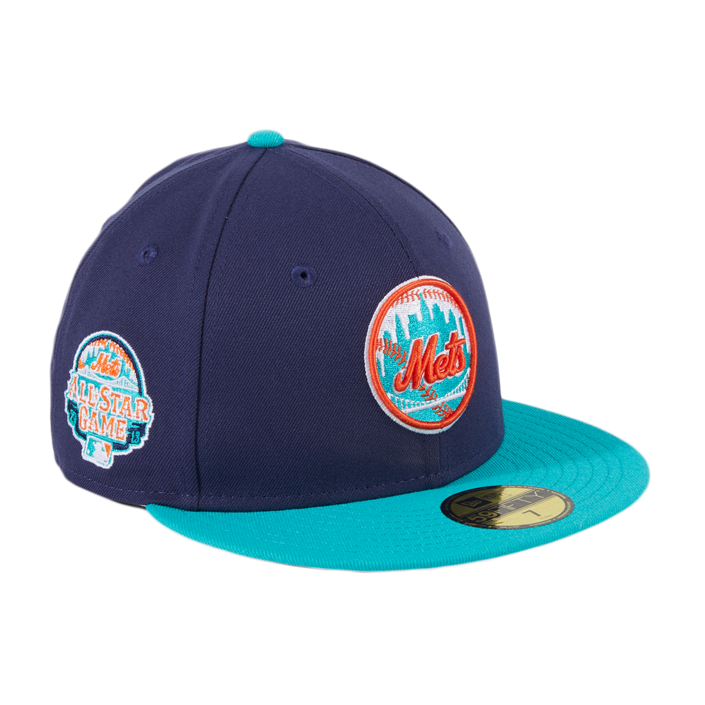 New Era New York Mets Navy/Teal Ice Cold Fashion 59FIFTY Fitted Hat