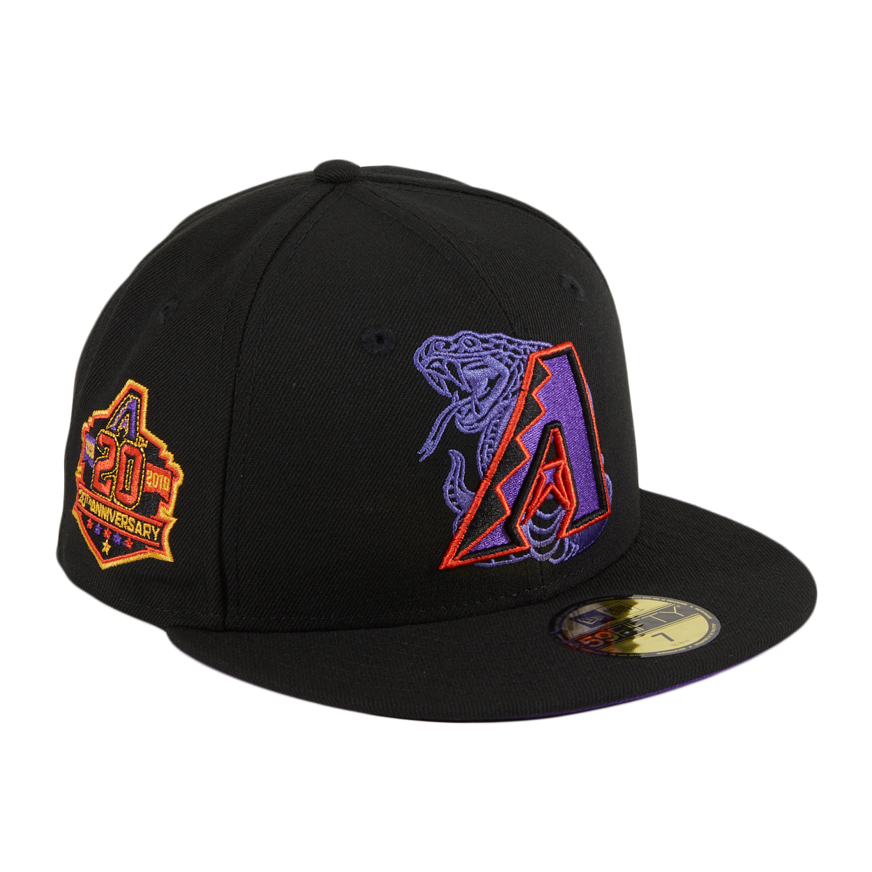 New Era Arizona Diamondbacks 20th Anniversary Black Purple Snake Fitt