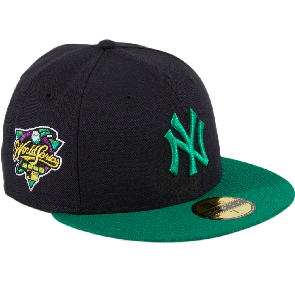 New Era New York Yankees Navy/Green 2000 World Series Tribute Patch 59FIFTY Fitted Hat