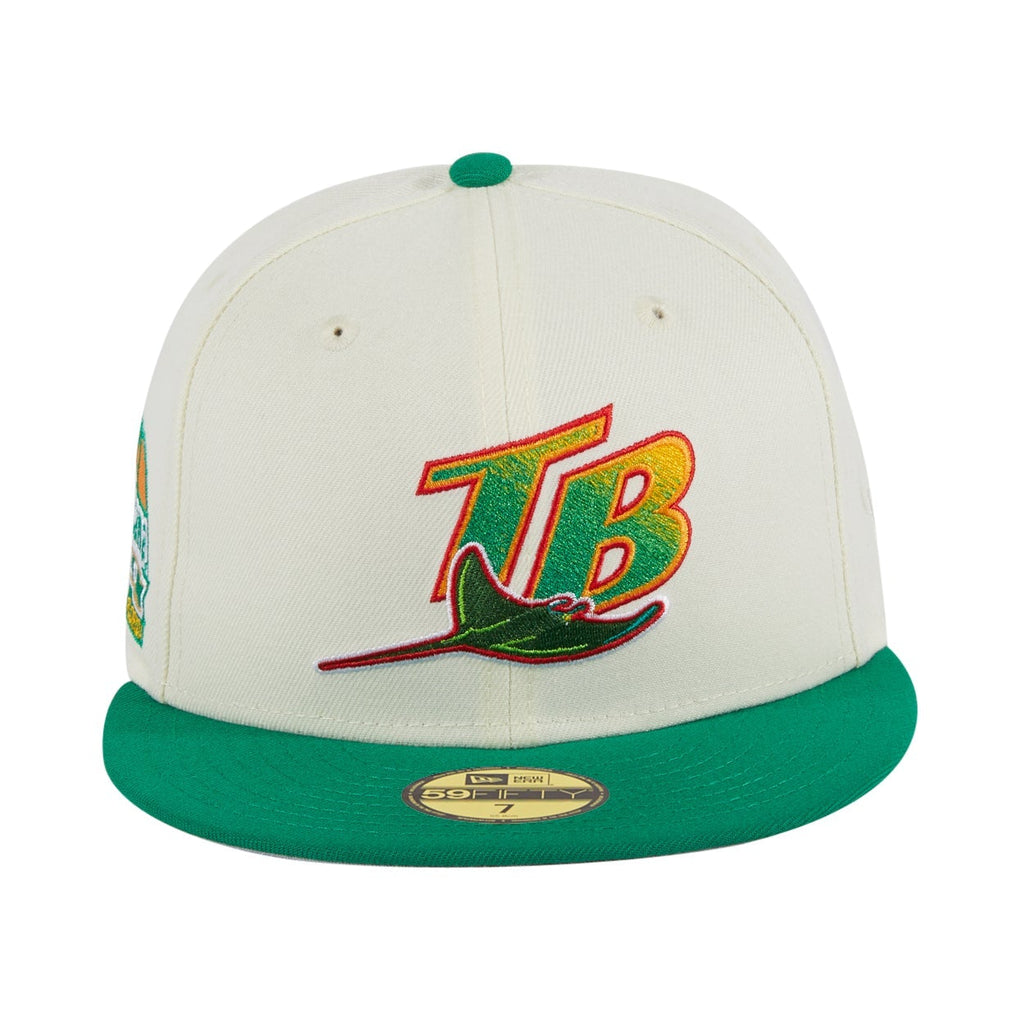 New Era Tampa Bay Devil Rays White/Green Tropicana 59FIFTY Fitted Hat
