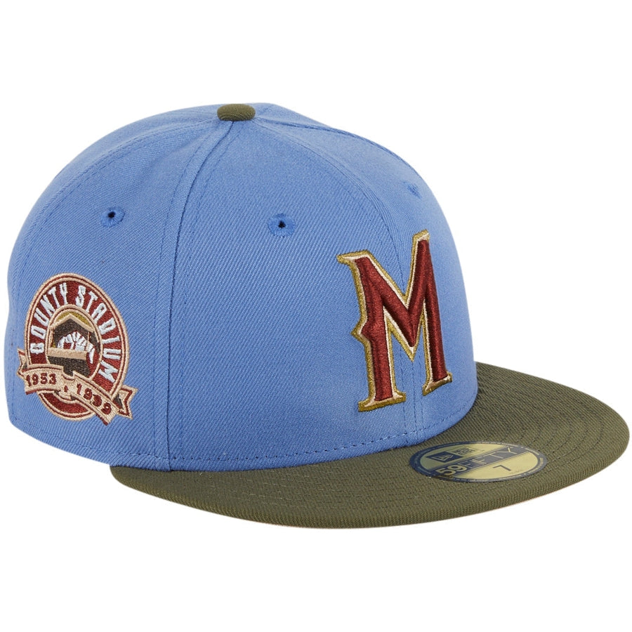 New Era Milwaukee Brewers County Stadium Great Outdoors 59FIFTY Fitted Hat