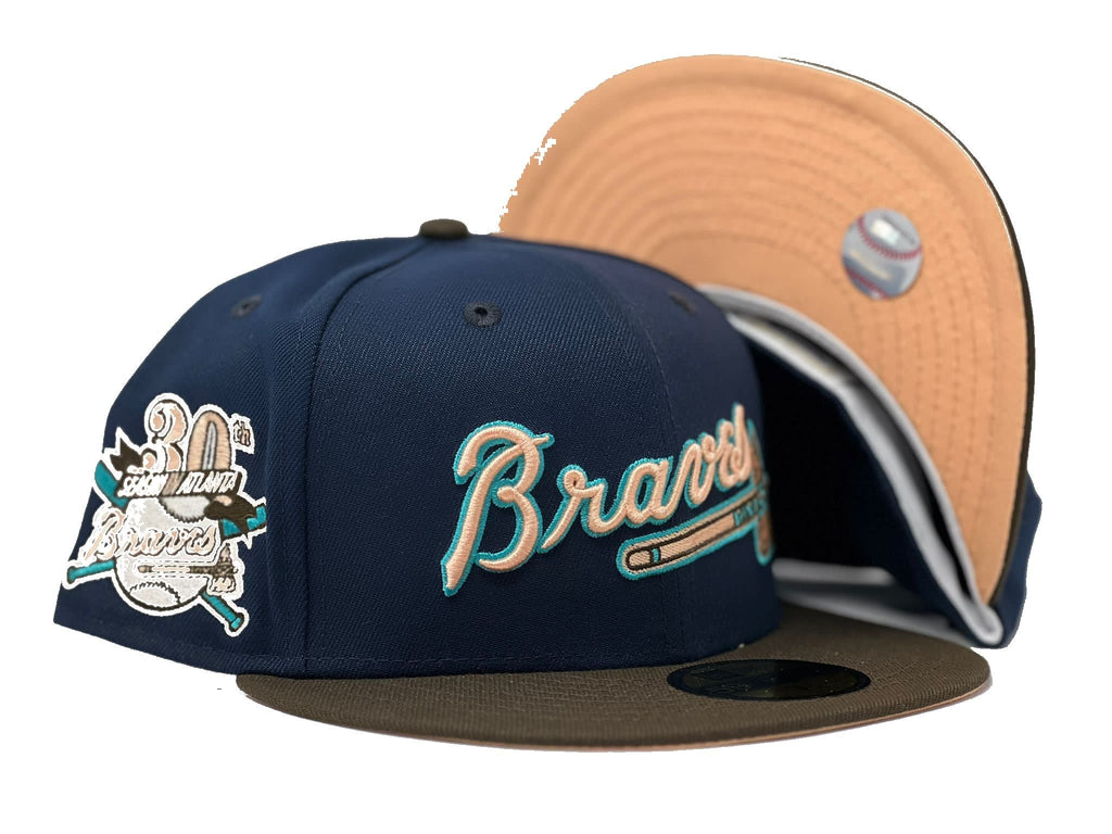 New Era Atlanta Braves 30th Anniversary Light Navy/Brown/Peach 59FIFTY Fitted Hat