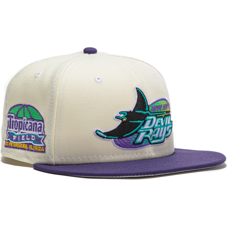 New Era  Tampa Bay Devil Rays White Dome Tropicana Field 59FIFTY Fitted Hat