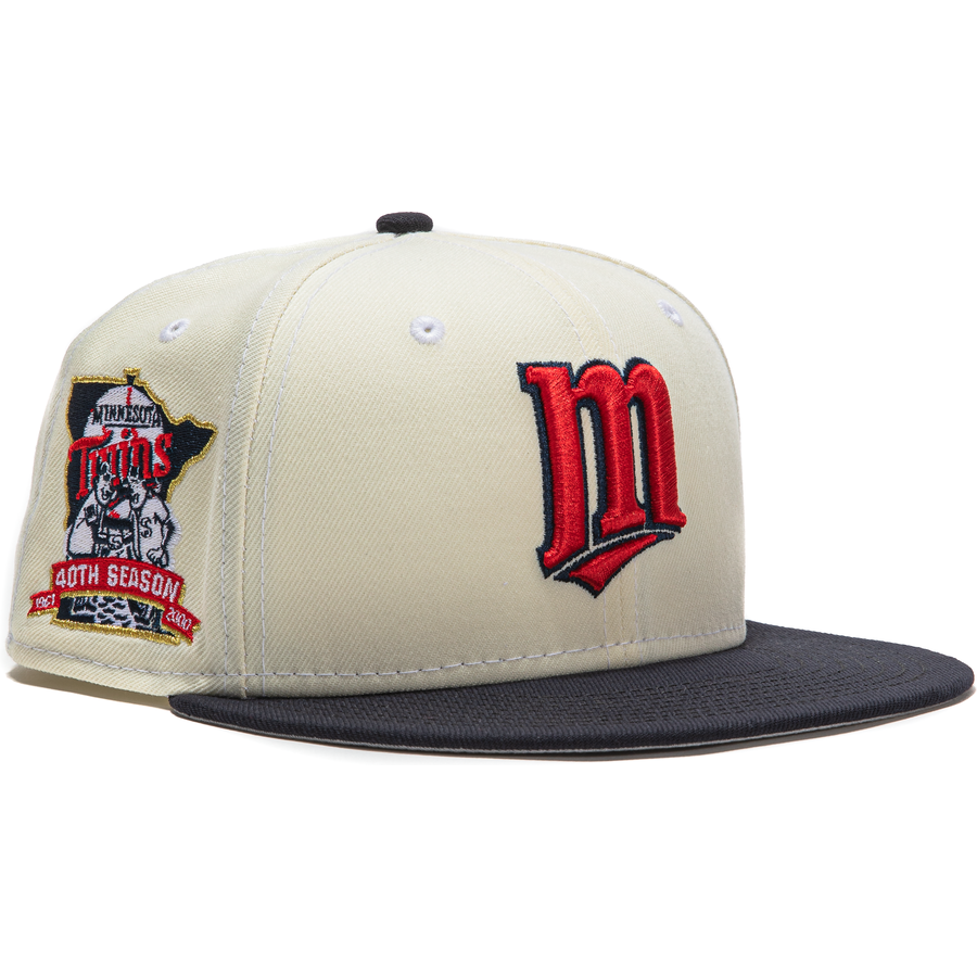 New Era  Minnesota Twins White Dome 40th Anniversary 59FIFTY Fitted Hat