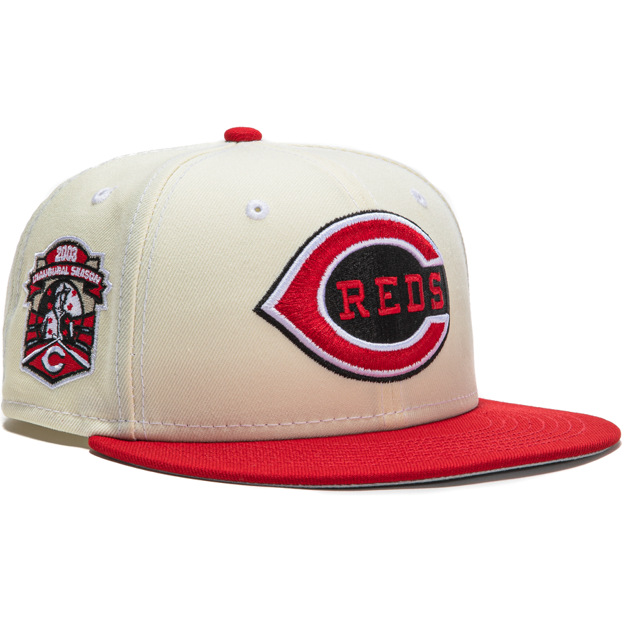 New Era  Cincinnati Reds White Dome Inaugural Season 59FIFTY Fitted Hat