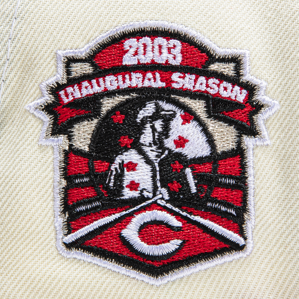 New Era  Cincinnati Reds White Dome Inaugural Season 59FIFTY Fitted Hat