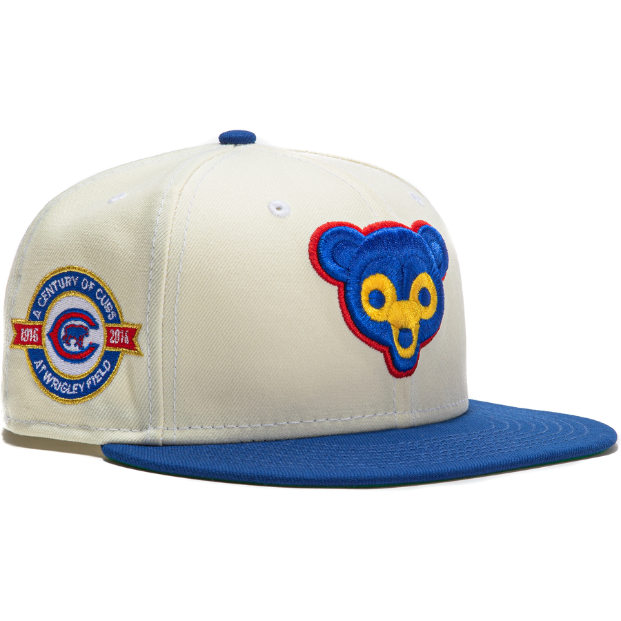 New Era  Chicago Cubs White Dome 100 Years 59FIFTY Fitted Hat