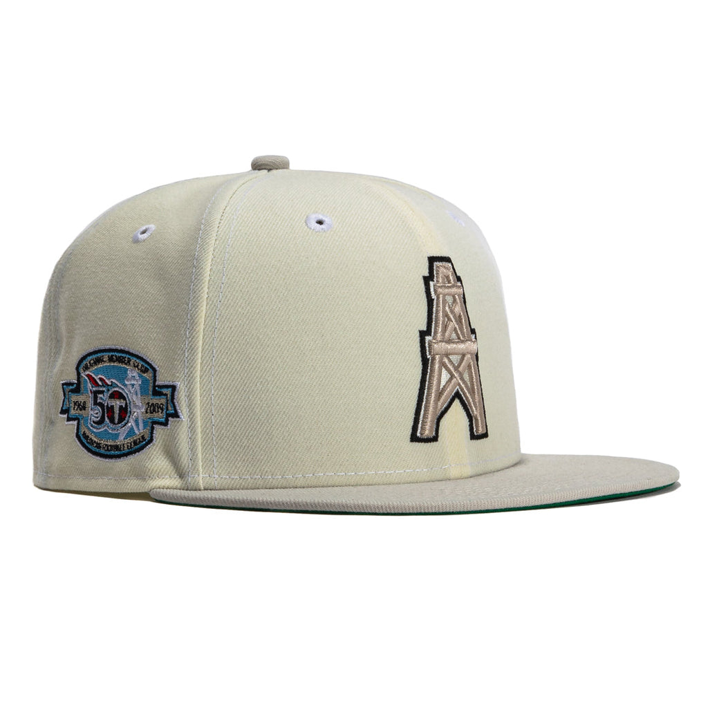 New Era  Chrome Houston Oilers 50th Anniversary 59FIFTY Fitted Hat