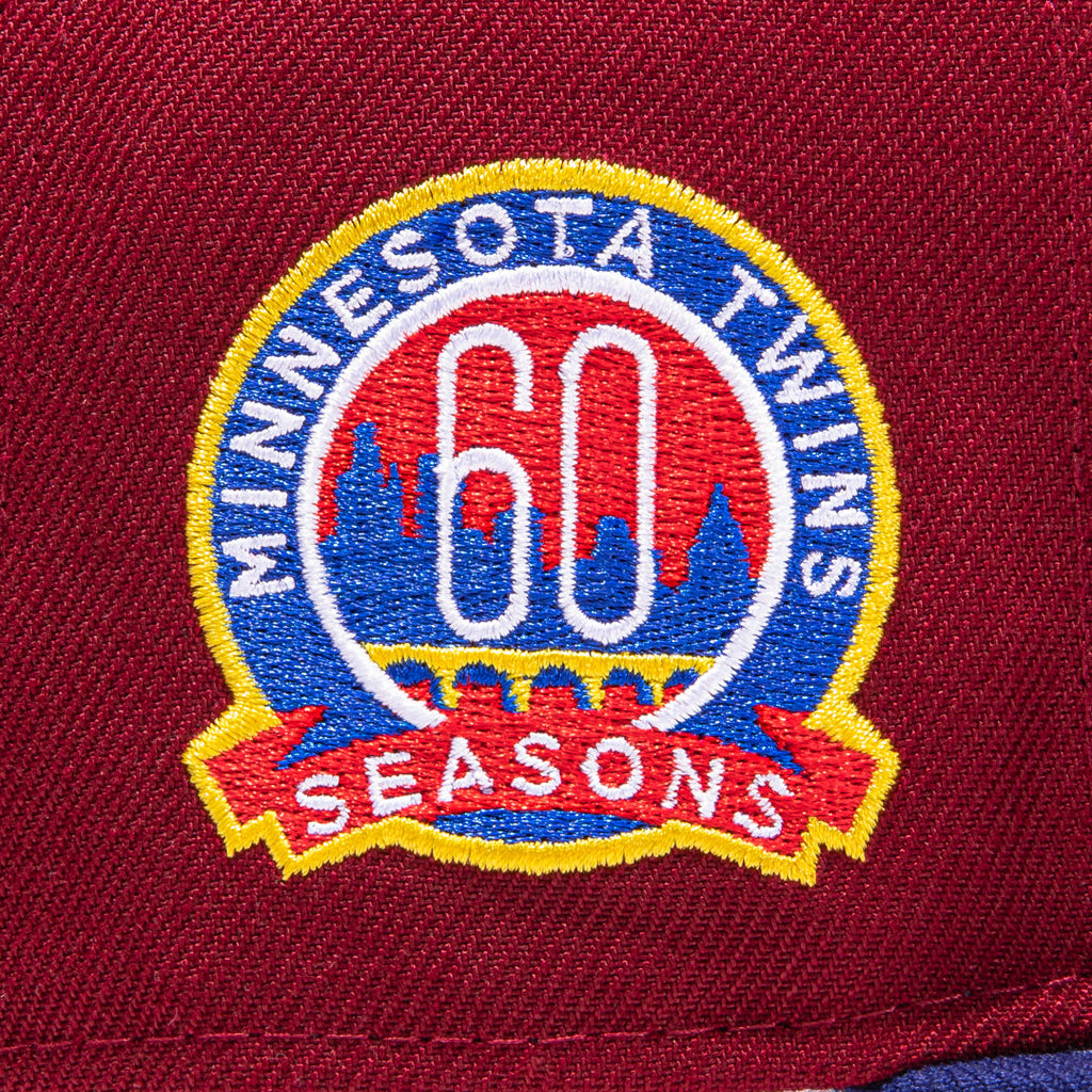 New Era  Sangria Minnesota Twins 60th Anniversary 59FIFTY Fitted Hat