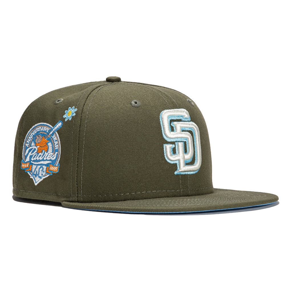 New Era  Super Bloom San Diego Padres Olive 40th Anniversary 2022 59FIFTY Fitted Hat