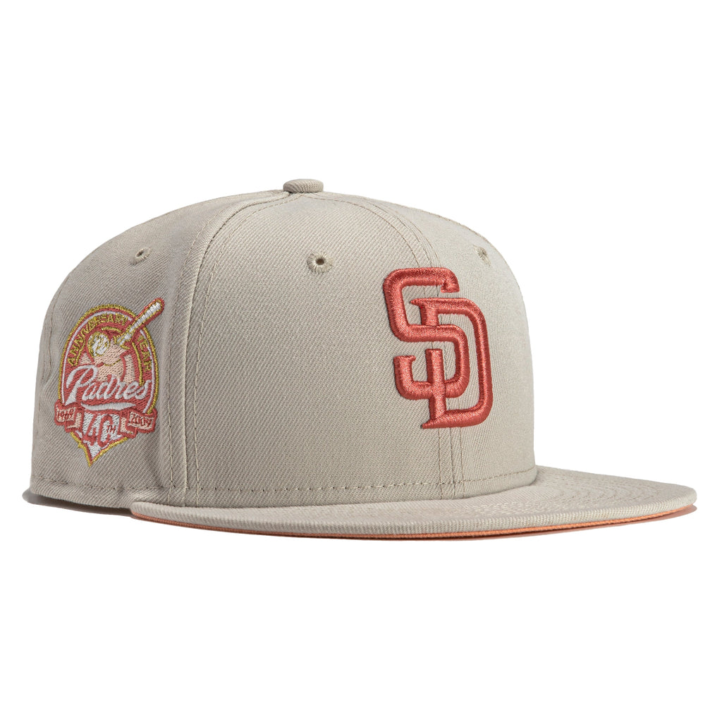 New Era Rose Gold San Diego Padres 40th Anniversary 59FIFTY Fitted Hat