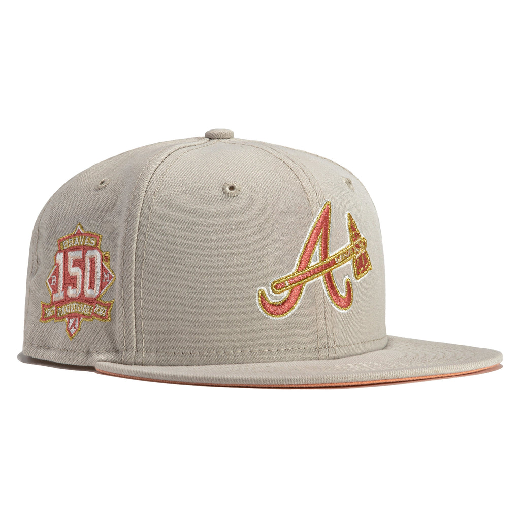 New Era Rose Gold Atlanta Braves 150th Anniversary 59FIFTY Fitted Hat