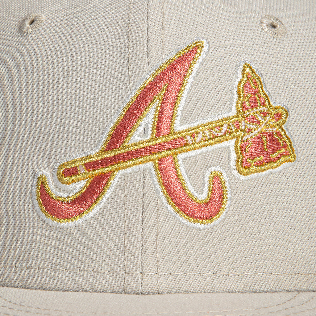 New Era Rose Gold Atlanta Braves 150th Anniversary 59FIFTY Fitted Hat