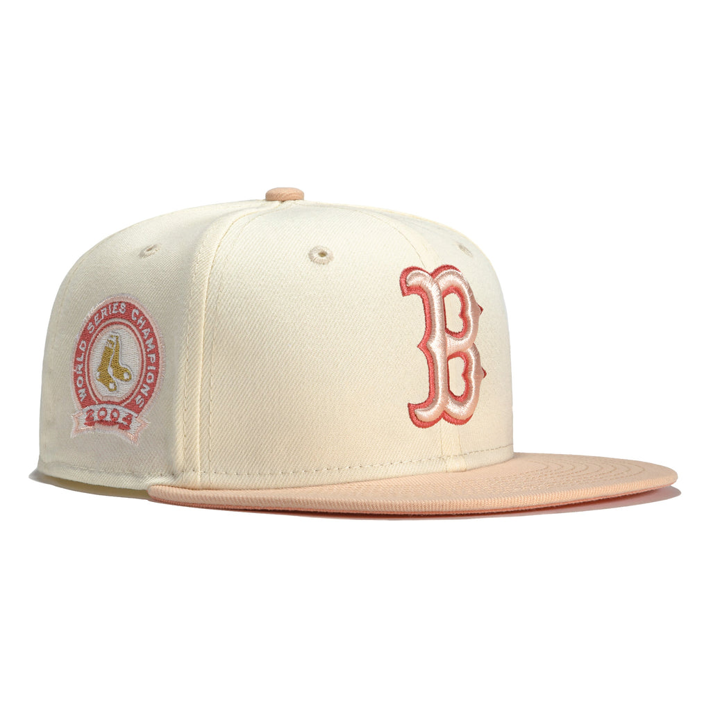 New Era Rose Gold Boston Red Sox 2004 World Series Champions 59FIFTY Fitted Hat