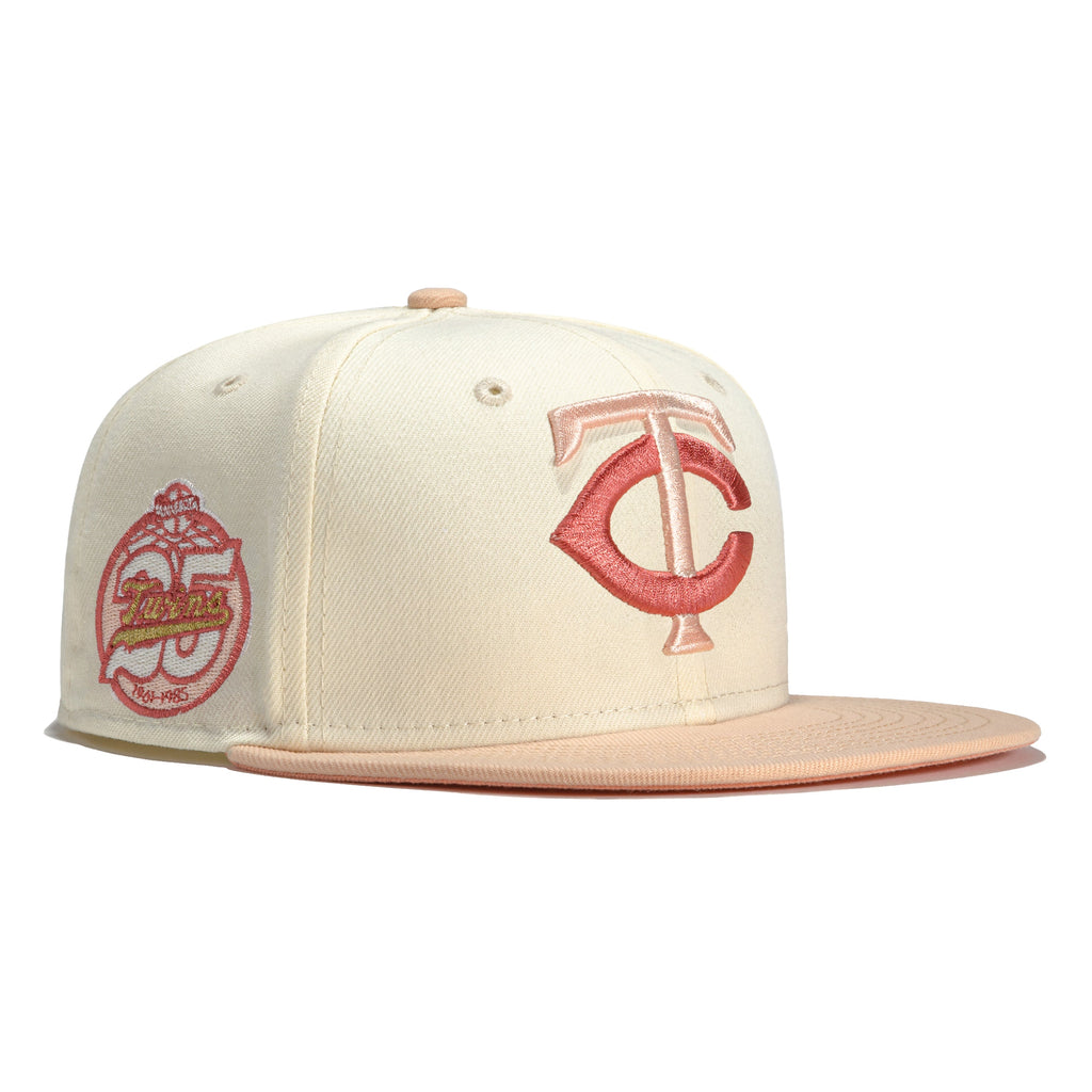 New Era Rose Gold Minnesota Twins 25th Anniversary 59FIFTY Fitted Hat