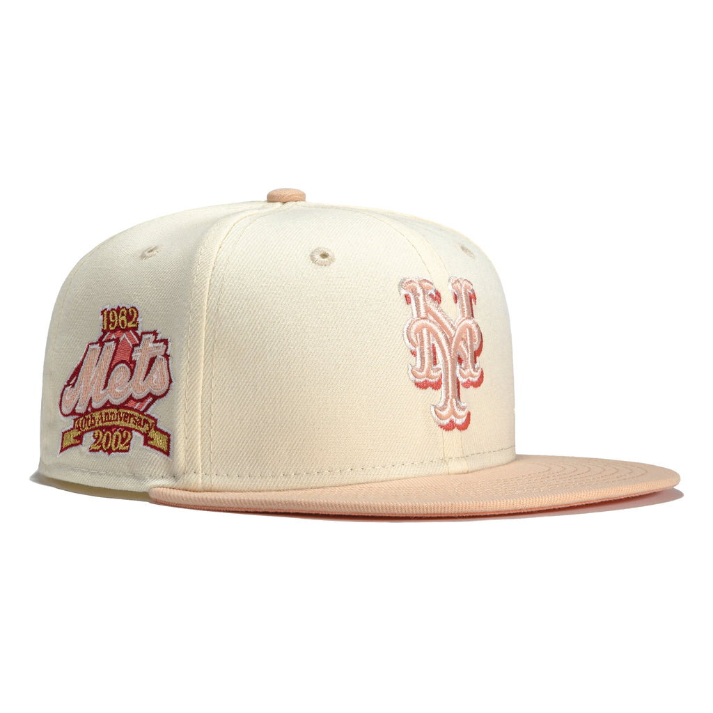 New Era Rose Gold New York Mets 40th Anniversary 59FIFTY Fitted Hat