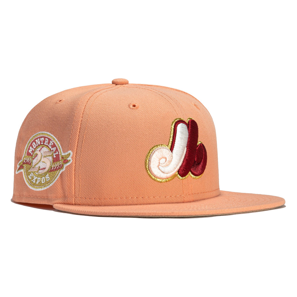 New Era Rose Gold Montreal Expos 25th Anniversary 59FIFTY Fitted Hat