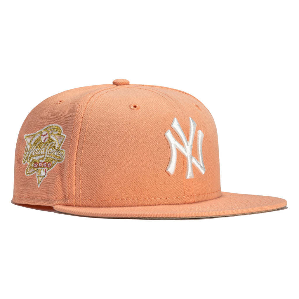 New Era Rose Gold New York Yankees 2000 World Series 59FIFTY Fitted Hat