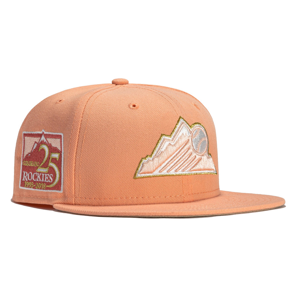 New Era Rose Gold Colorado Rockies 25th Anniversary 59FIFTY Fitted Hat