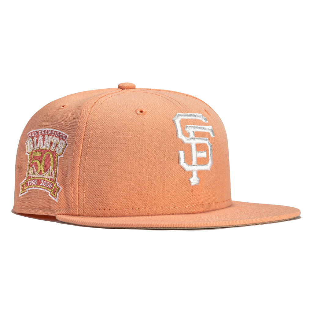 New Era Rose Gold San Francisco Giants 50th Anniversary 59FIFTY Fitted Hat