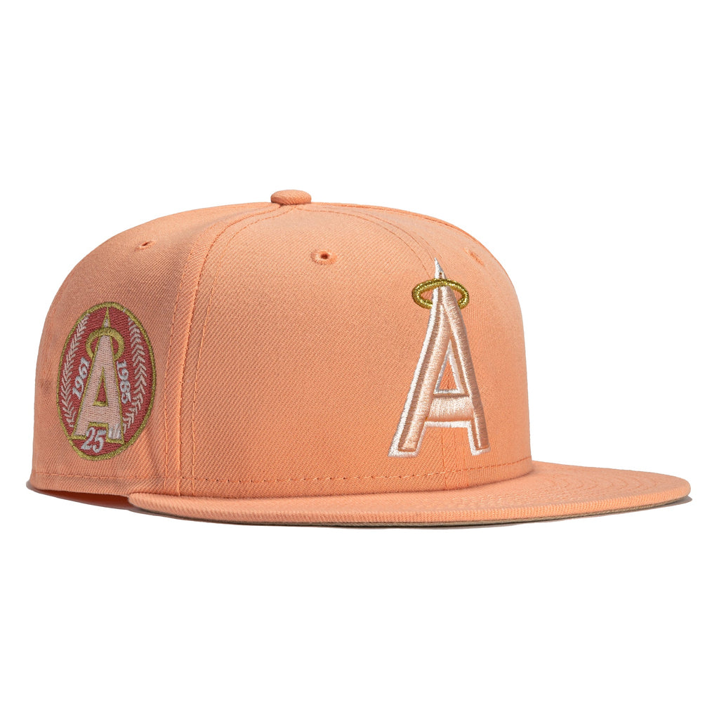 New Era Rose Gold Los Angeles Angels 25th Anniversary 59FIFTY Fitted Hat