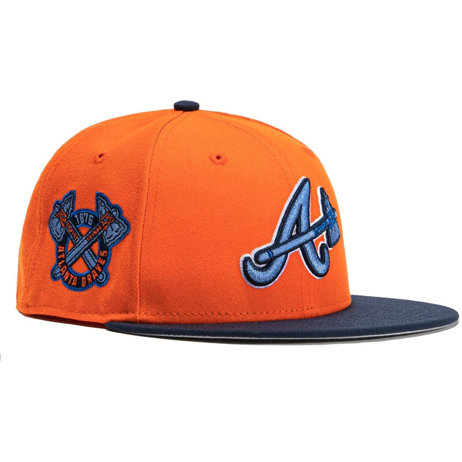New Era  Orange Crush Atlanta Braves Final Season 1876 59FIFTY Fitted Hat
