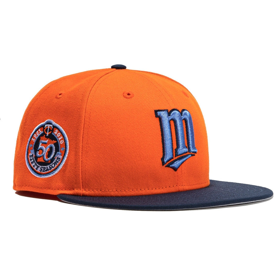 New Era  Orange Crush Minnesota Twins 50th Anniversary 59FIFTY Fitted Hat