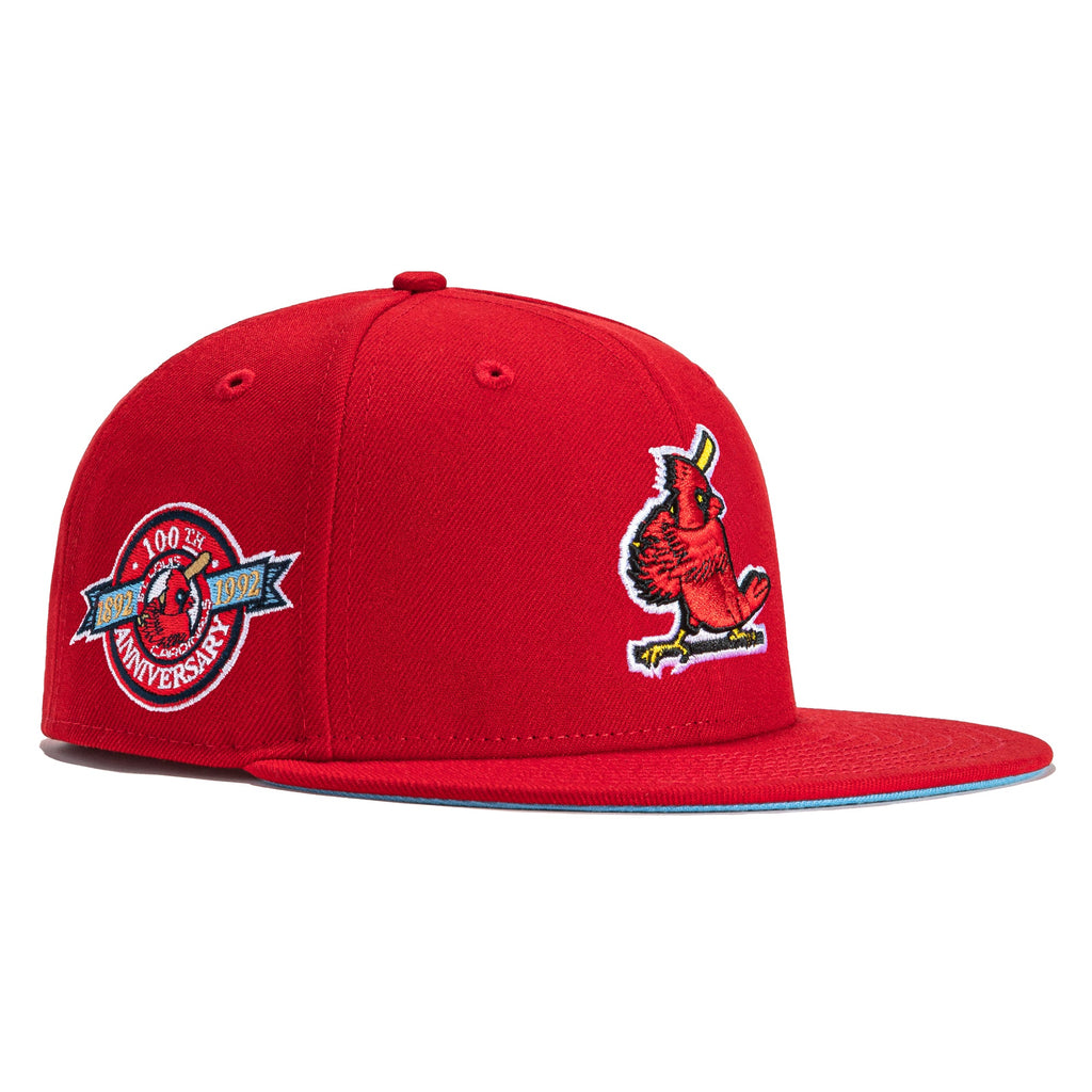 New Era Red Icy St. Louis Cardinals 100th Anniversary 59FIFTY Fitted Hat