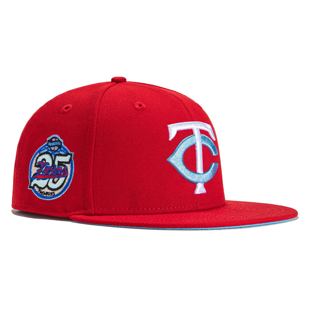 New Era Red Icy Minnesota Twins 25th Anniversary 59FIFTY Fitted Hat