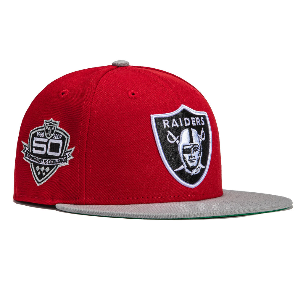 New Era Las Vegas Raiders Red/Gray 50th Anniversary 59FIFTY Fitted Hat