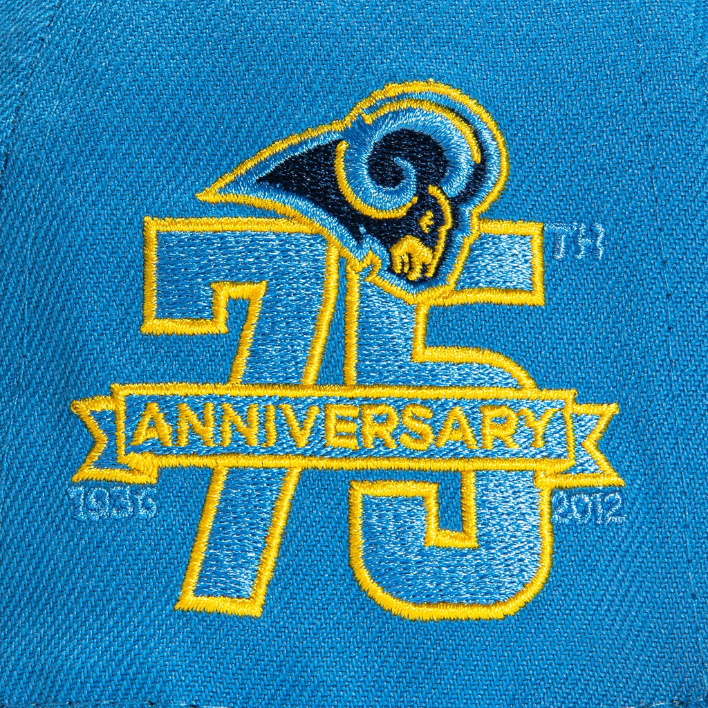 New Era Los Angeles Rams Light Blue/Gold 75th Anniversary 59FIFTY Fitted Hat