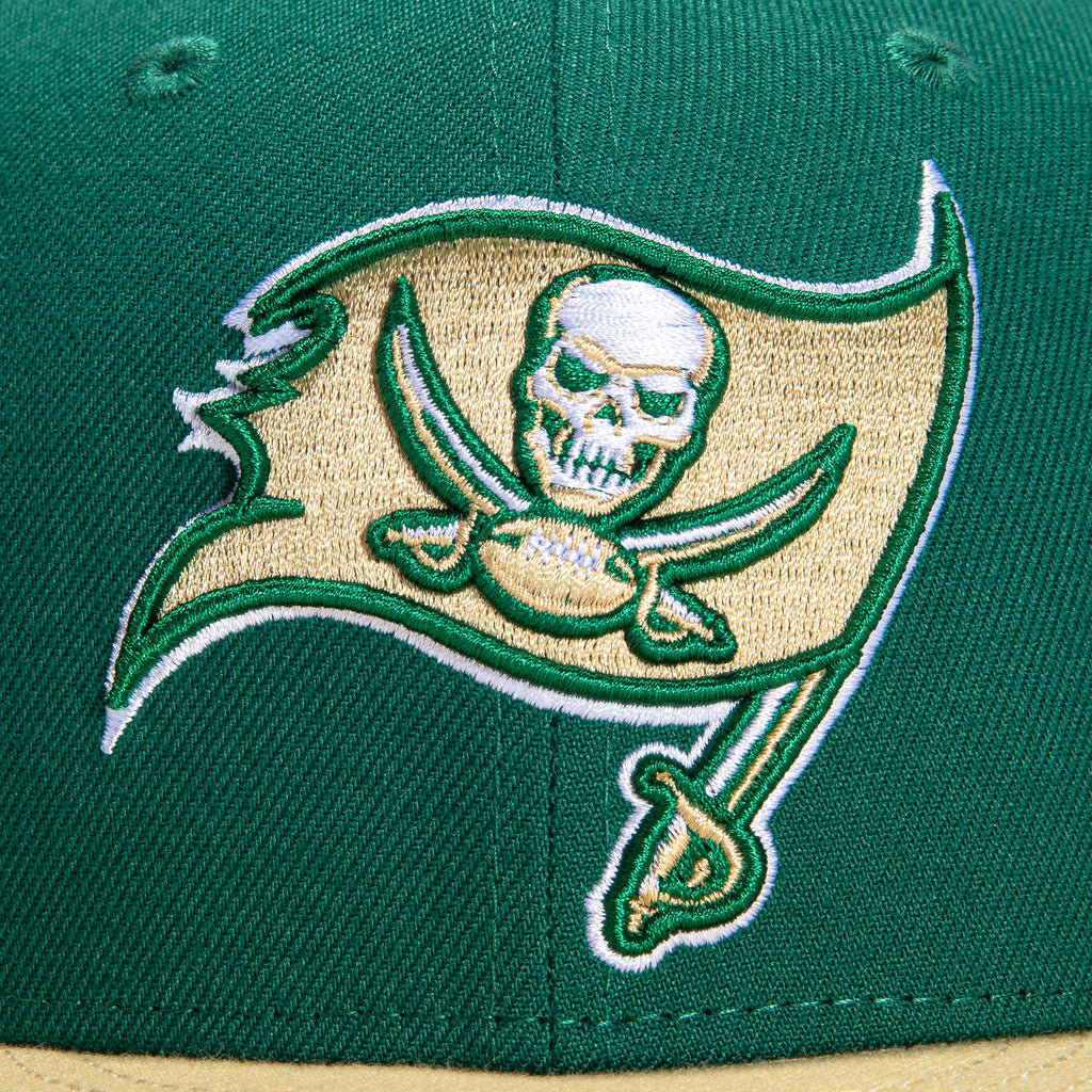 New Era Tampa Bay Buccaneers Green/Tan 40th Anniversary Fitted Hat