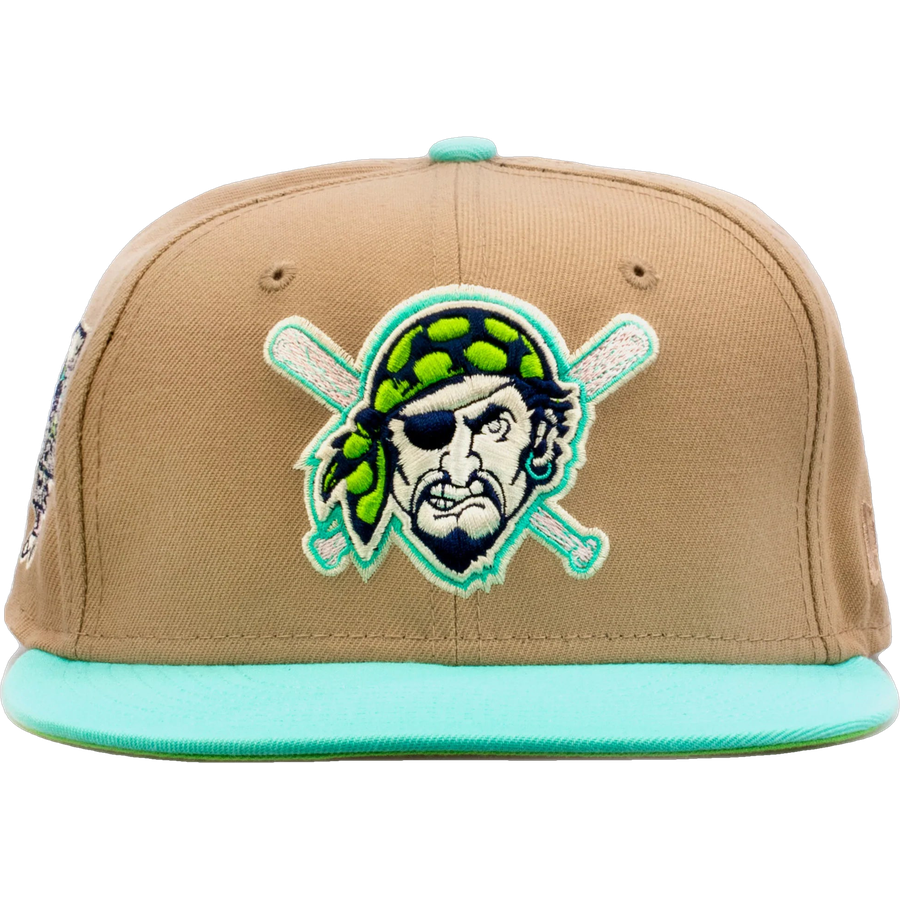 New Era x Shoe Palace Pittsburgh Pirates 'Winter Wonderland' Beige/Mint 2023 59FIFTY Fitted Hat