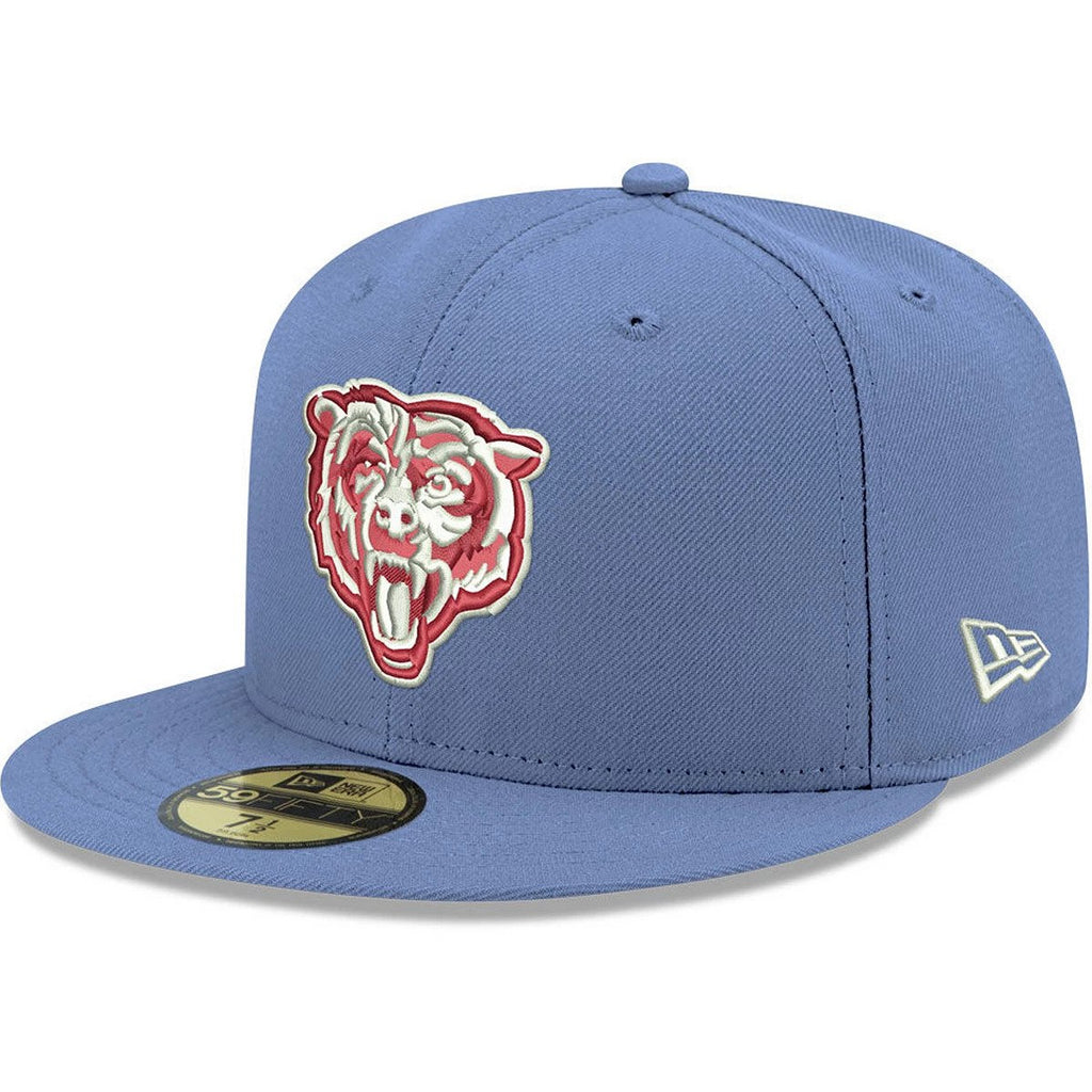 New Era Chicago Bears Light Blue/Burgundy Basic Fashion 59FIFTY Fitted Hat