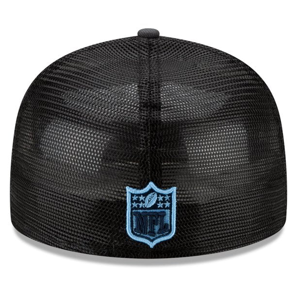 New Era Graphite/Navy Tennessee Titans 2021 NFL Draft On-Stage Mesh Back 59FIFTY Fitted Hat