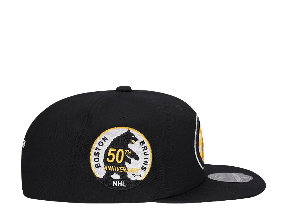 Mitchell & Ness Boston Bruins 50th Anniversary Vintage Dynasty Fitted Hat