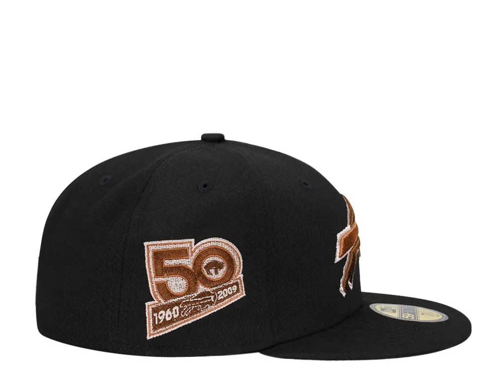 New Era Buffalo Bills 50th Anniversary Black/Brown 59FIFTY Fitted Hat