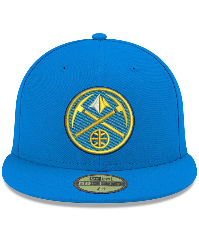 New Era Denver Nuggets Baby Blue Team Color 59FIFTY Fitted Hat