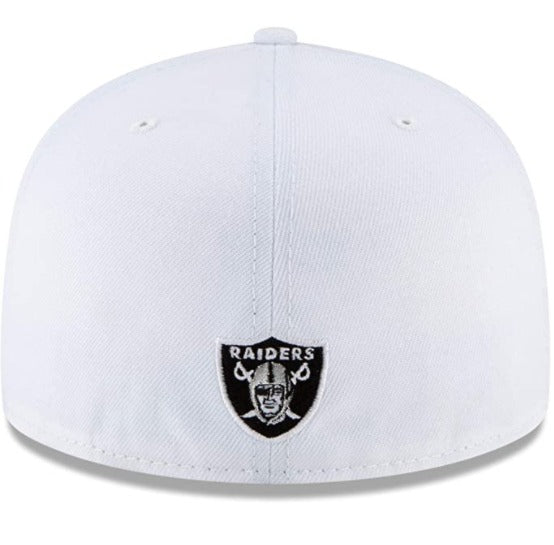 New Era Las Vegas Raiders White Omaha 59FIFTY Fitted Hat