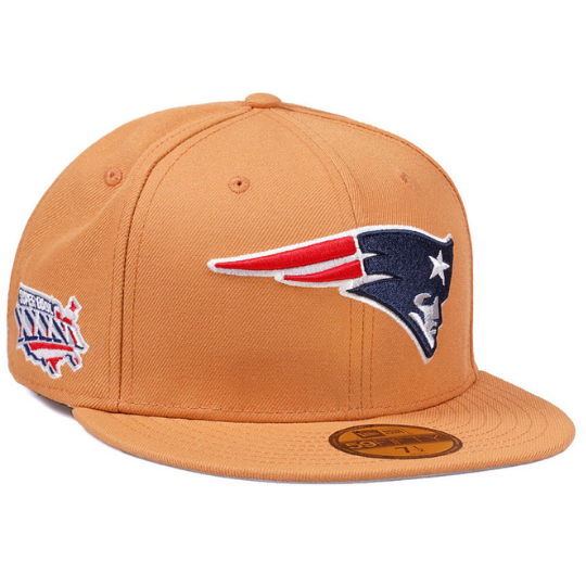 New Era New England Patriots Super Bowl XXXVI Golden Memories 59FIFTY Fitted Hat