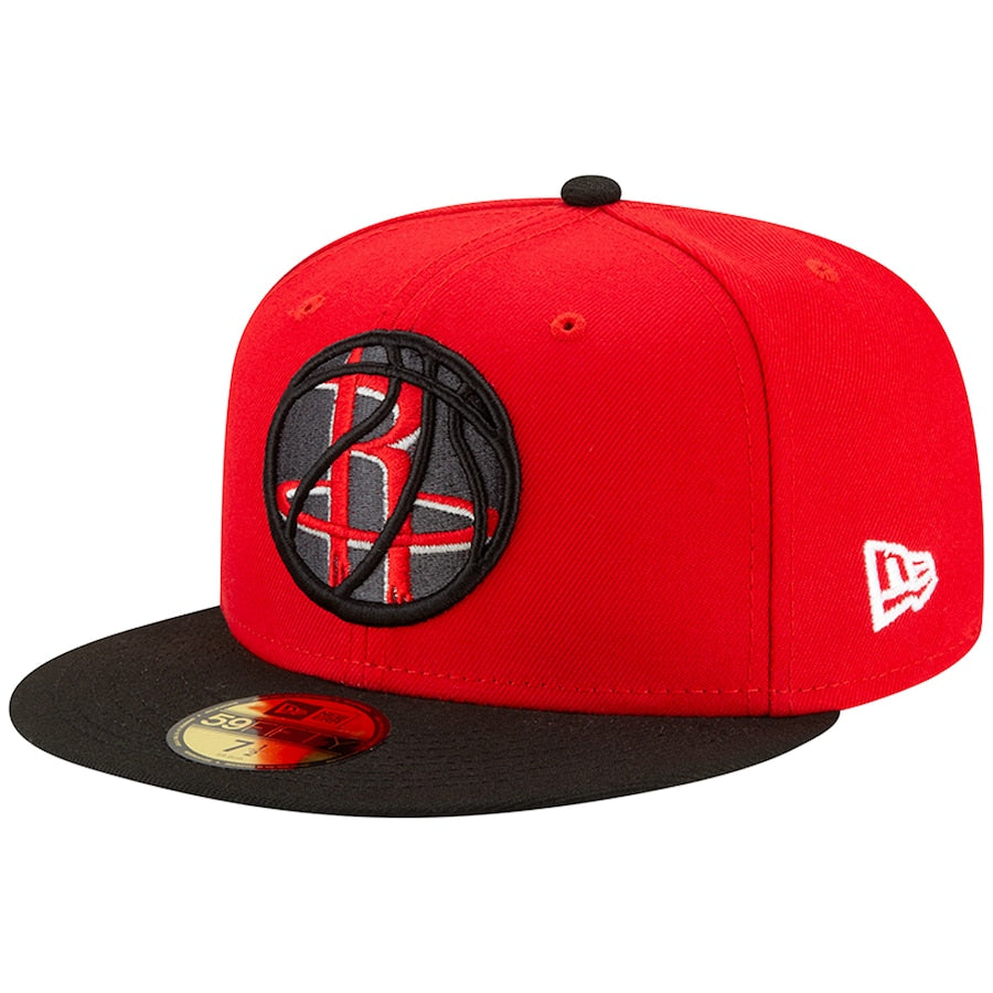 New Era Houston Rockets 2021 NBA Draft Red/Black 59FIFTY Fitted Hat