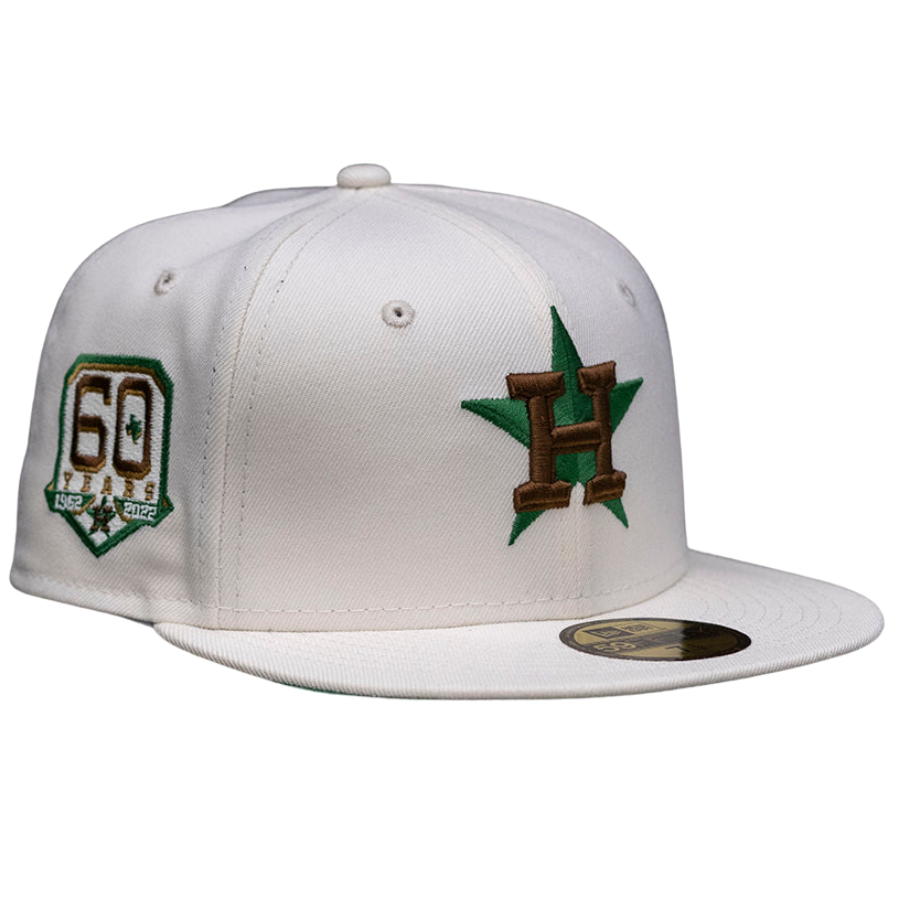 New Era x FAM Houston Astros White 60 years Green UV 59FIFTY Fitted Hat