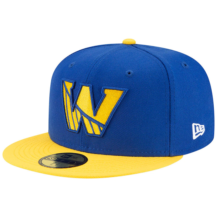 New Era Golden State Warriors 2021 NBA Draft Royal Blue/Yellow 59FIFTY Fitted Hat