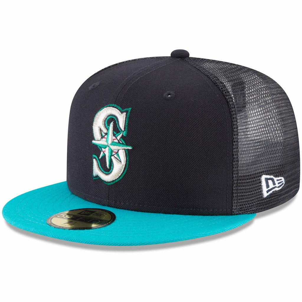 New Era Seattle Mariners On-Field Replica Mesh Back 59FIFTY Fitted Hat