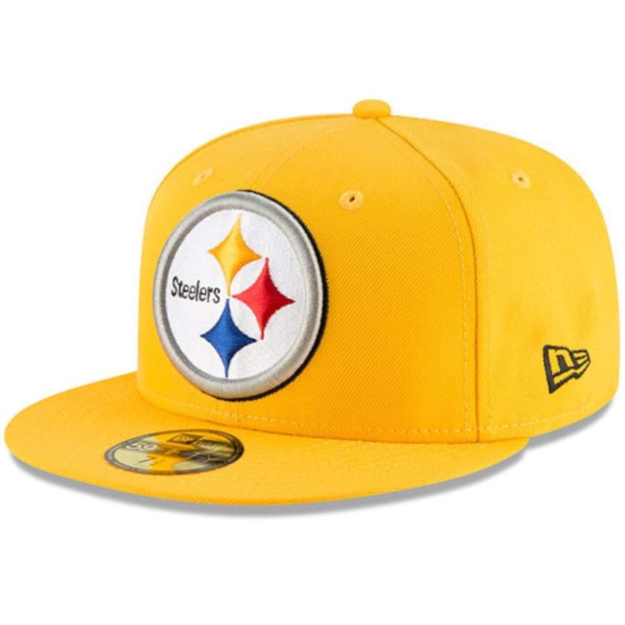 New Era Pittsburgh Steelers Omaha Yellow 59Fifty Fitted Hat
